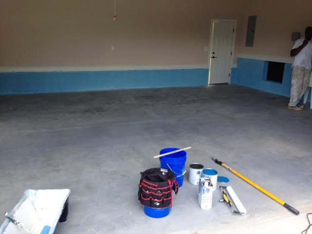 Garage Floor Painting by Complete Painting Services in Suffolk, VA